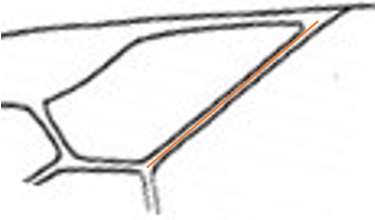 straight or S-shaped